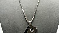 Audio Tape Stainless Steel Pendant Pendant On Chain