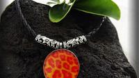 Leopard Print Stainless Steel Circle Pendants - Bring Out Your Wild Side!