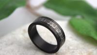 Music Ring - Romantic Black Stainless Steel Music band rings