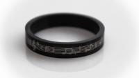 Music Ring - Romantic Black Stainless Steel Music band rings