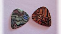 Bronze or Seashell Guitar Pick Option