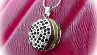 circle stripe pendant