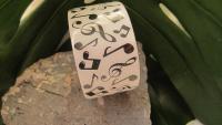 Cuff Notes Bangle Black and White