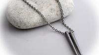 Drum Sticks Necklace - Stainless Steel