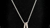 Drum Sticks Necklace - Stainless Steel