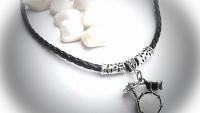 Drum Kit Necklace in Black & White - Customisable!