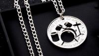 Drumkit Coin Necklace