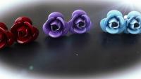 Rose Flower Ear Tragus Cartilage Earring Stud - Beautiful Painted Body Jewellery