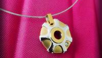 Geometric Circle Pendant 2-Tone -Customisable