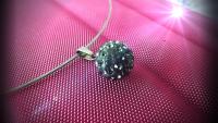 Stainless Steel Argil Disco Ball Shamballa Pendant