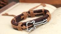 Leather Guitar Bracelet