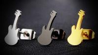 Guitar Earrings Stainless Steel - 3 Colour Choice