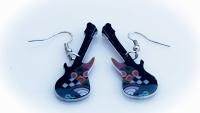 Guitar Earrings - Retro Style