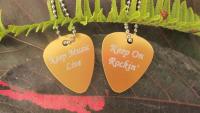 Guitar Pick Metal Necklace