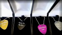 Guitar Pick Metal Necklace