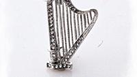 Harp Pin Brooch 