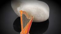 Harp Pin Badge