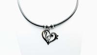 Heart Choker Treble Clef & Bass Clef Design