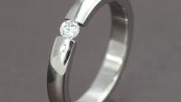 Titanium Steel Platinum Plated Ring