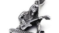 Guitar Rocker Man Pendant in Stainless Steel