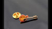 Mandolin Musical Instrument Pin Badge