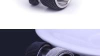 Mesh Ring in Stainless Steel - Black Mesh or Silver Mesh