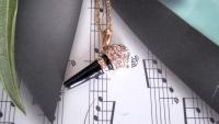 Microphone Necklace Gold Style