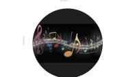 Music Coasters - Colourful Abstract Music Theme