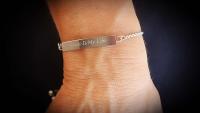 Music Is My Life Inspirational Stainless Steel Bracelet