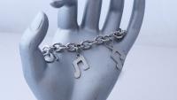 Music Note Link Chain Bracelet -