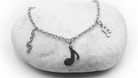 Music Note Link Chain Elegant Bracelet - Made To Size