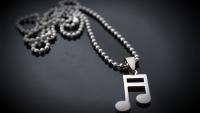 Chrissie C Music themed necklace