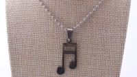 Chrissie C Music themed necklace