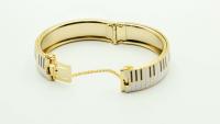 Piano Keyboard open bangle