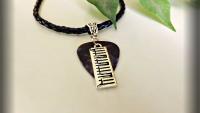 Piano Keyboard On Guitar Pick Choker