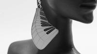 Wavy Piano Keyboard Earrings