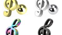 Treble Clef Music Note Tragus/Helix Cartilage Ear Ring Piercing Stud