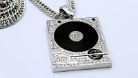 Hip Hop Iced Out Record Deck Heavy Pendant