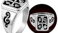 Music Note Biker Ring - Stainless Steel