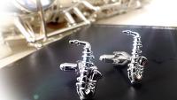 sax cufflinks