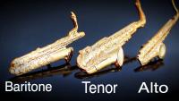 Saxophone Pin Badges - Tenor, Alto, Baritone