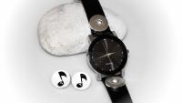 Retro Music Watch With Changeable Music Snap Buttons