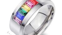 Titanium Steel Rainbow Ring