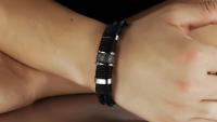 Genuine Leather & Steel Double Layer Bracelet