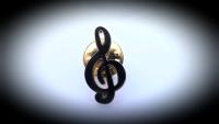 Treble Clef (G Clef) Pin Badge