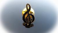 Treble Clef (G Clef) Pin Badge