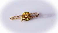 Trombone Pin Badge