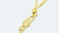 Trumpet Keychain Gold