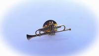 Trumpet Pin Badge