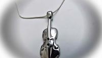 Viola/Double Bass Pendant in Stainless Steel